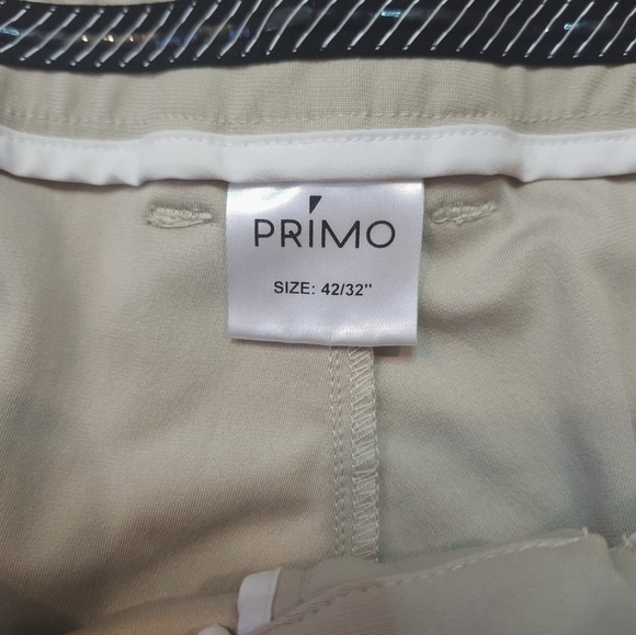 Primo Mens Golf Pants Size 40 × 30 Performance Tan - Picture 5 of 6